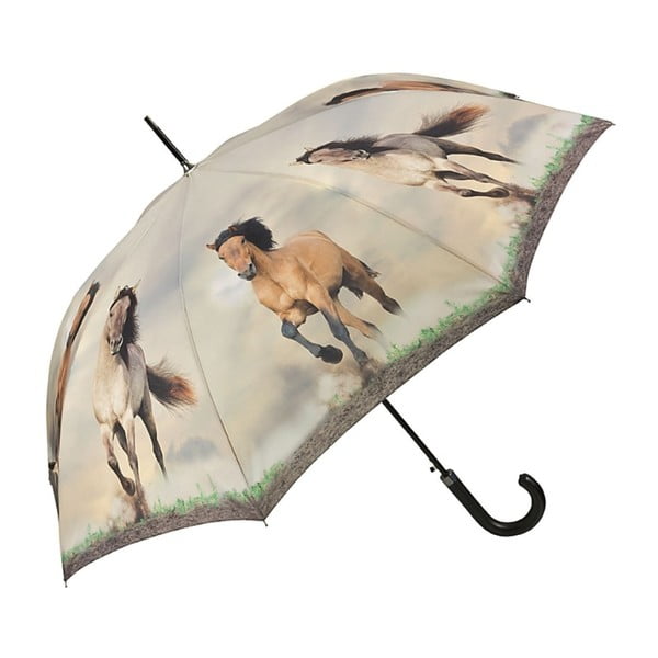 Dáždnik s rúčkou Von Lilienfeld Wild Horses, ø 100 cm
