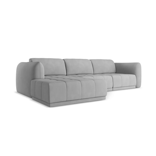 Svetlosivá rohová pohovka (ľavý roh) Hoku – Makamii-image-3