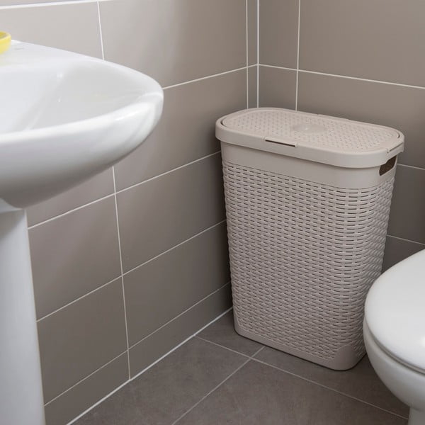 Béžový kôš na bielizeň Addis Calico, 40 l-image-1