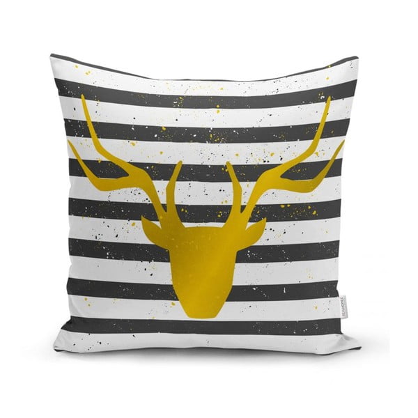 Obliečka na vankúš Minimalist Cushion Covers Striped Reindeer, 42 x 42 cm