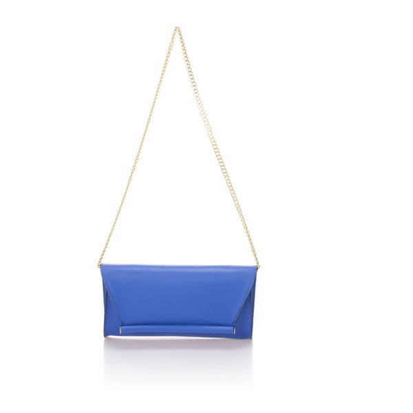 Modrá kožená listová kabelka Giorgio Costa Ariana
