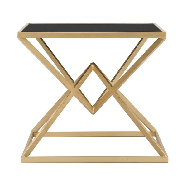 Nočný stolík v čierno-zlatej farbe Piramid – Mauro Ferretti