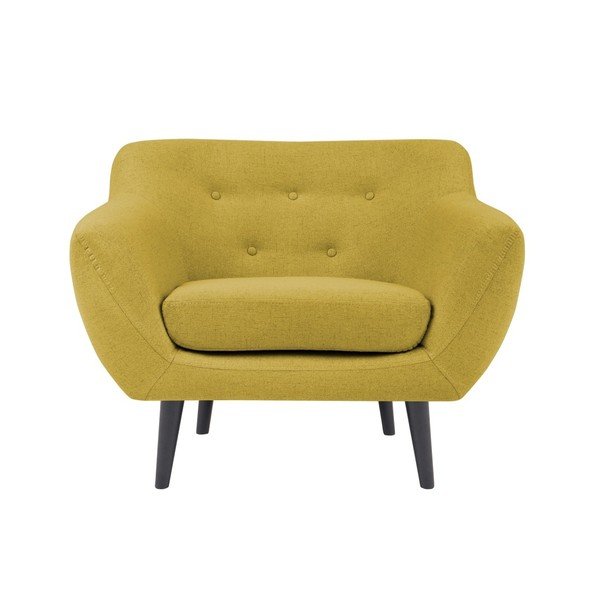 Žlté kreslo Mazzini Sofas Piemont