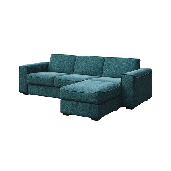 Tyrkysovomodrá rozkladacia pohovka s variabilnou leňoškou MESONICA Munro, 288 cm-image-2