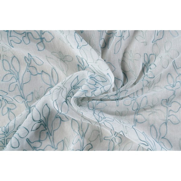Bielo-modrá záclona 300x260 cm Urma - Mendola Fabrics