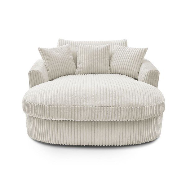 Béžové menčestrové kreslo Belem – Bobochic Paris-image-3