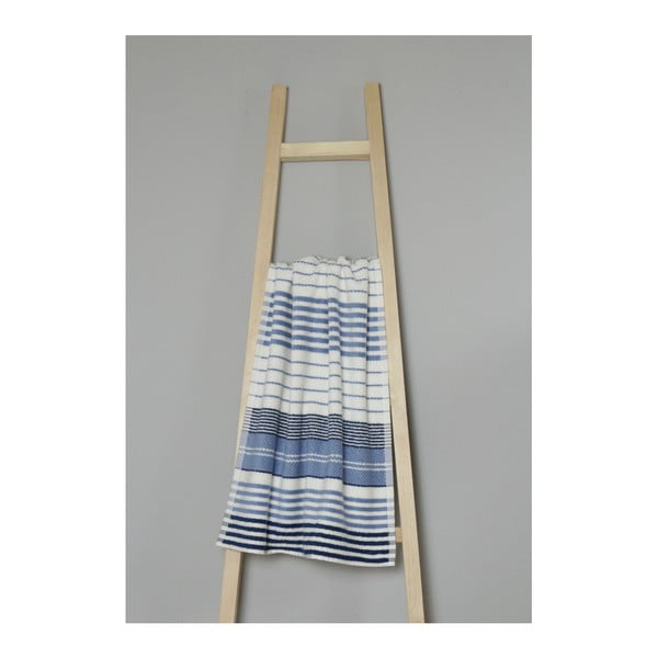 Modro-biely bavlnený uterák My Home Plus Spa, 50 × 90 cm