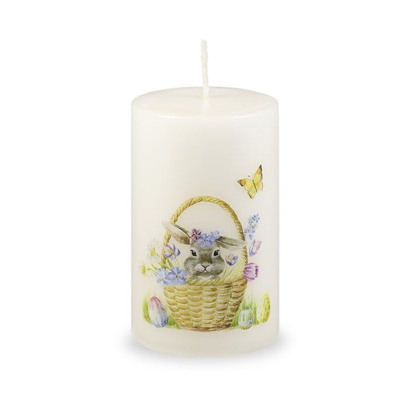 Biela veľkonočná sviečka Unipar Sweet Easter, doba horenia 40 h