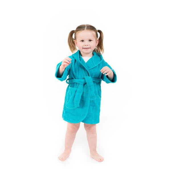 Modrý bavlnený detský župan veľkosť 1-2 roky - Tiseco Home Studio-image-2