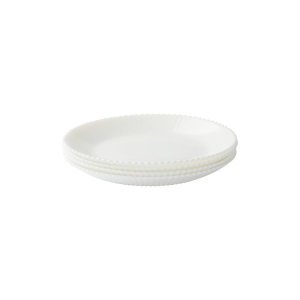 Biele dezertné sklenené taniere v súprave 4 ks ø 17,5 cm Alessia – Jotex-image-3