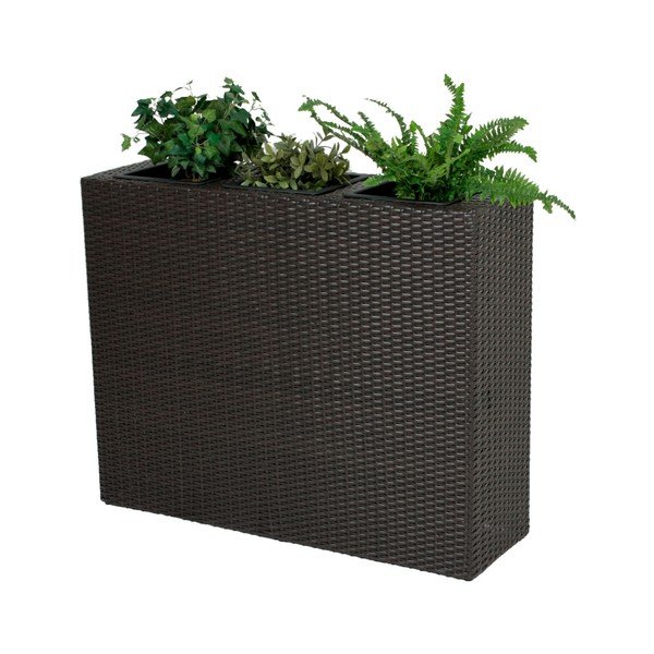 Tmavohnedý záhradný kvetináč ADDU Room Divider-image-1