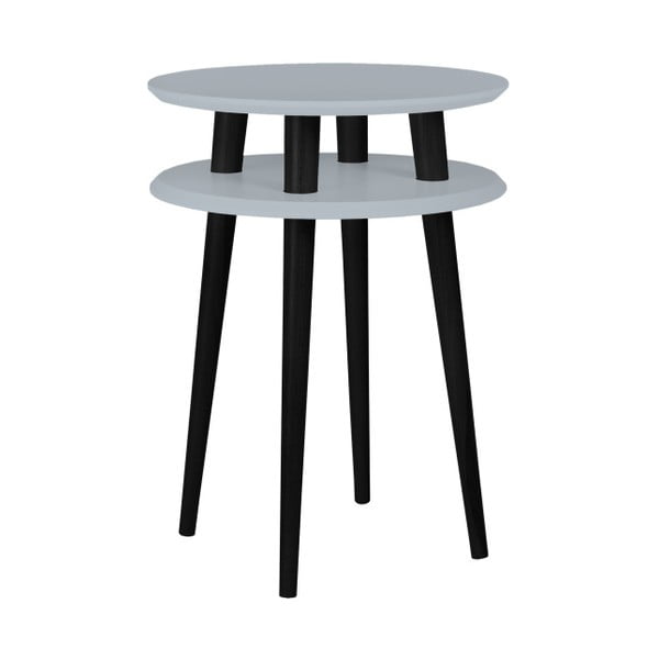 Tmavosivý príručný stolík s čiernymi nohami Ragaba UFO, Ø  45 cm