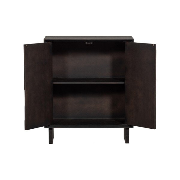 Tmavohnedá skrinka z mangového dreva 80x95 cm Til – Basiclabel-image-4