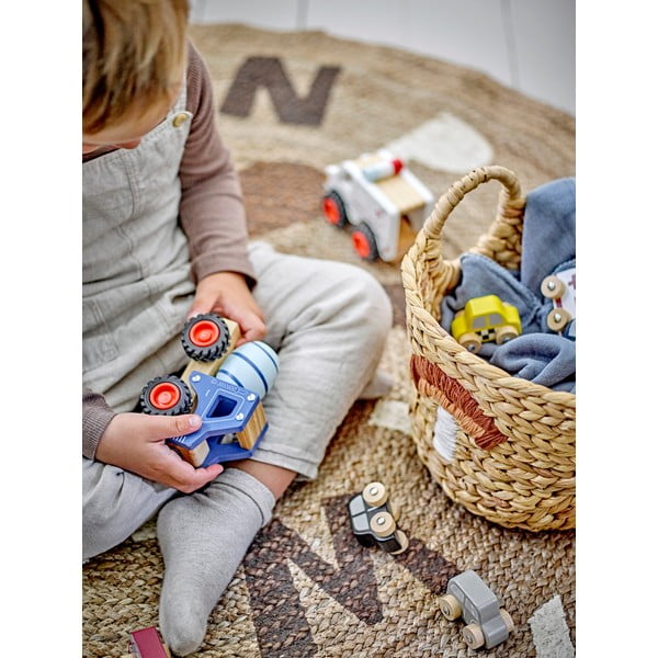 Detské koše na hračky v súprave 2 ks z vodného hyacintu v prírodnej farbe ø 32x32 cm Agnes – Bloomingville Mini-image-4