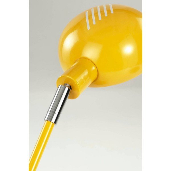 Žltá oceľová stolová lampa s ohýbateľnou konštrukciou (výška  59 cm) Lincon – Jotex-image-4