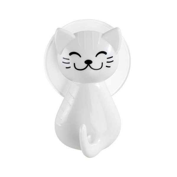 Biely nástenný háčik Wenko Cat-image-3