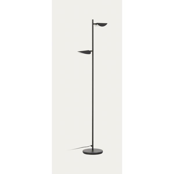 Čierna LED stojacia lampa (výška 150 cm) Veleira – Kave Home-image-4