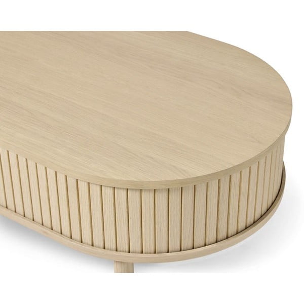 Konferenčný stolík v dekore duba v prírodnej farbe 60x120 cm Meta – Unique Furniture-image-3