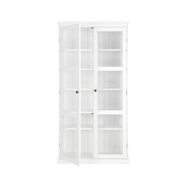 Biela vitrína z MDF 98x193x34 cm Wilma – Ellos Home-image-4