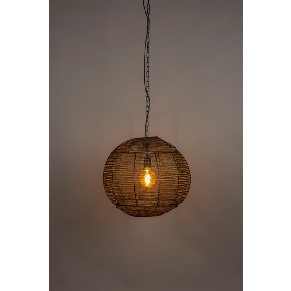 Čierne závesné svietidlo ø 50 cm Meezan – Dutchbone-image-1