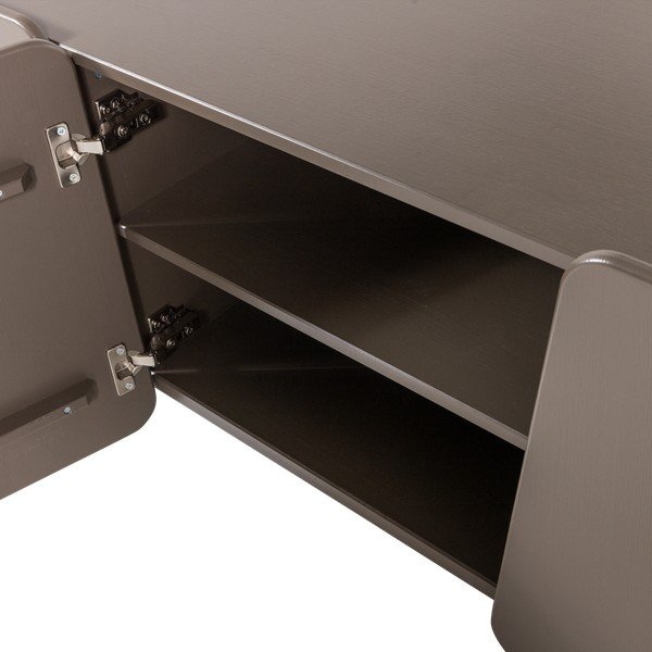 Hnedý TV stolík z borovicového dreva 200x58x45 cm Root – WOOOD-image-4