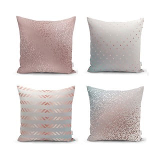 Súprava 4 obliečok na vankúše Minimalist Cushion Covers All About Pastel, 45 x 45 cm