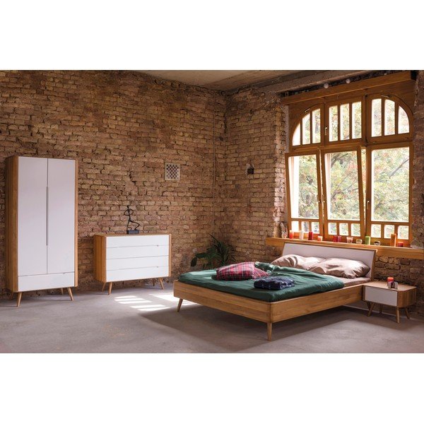 Posteľ z dubového dreva Gazzda Ena, 160 x 200 cm-image-1