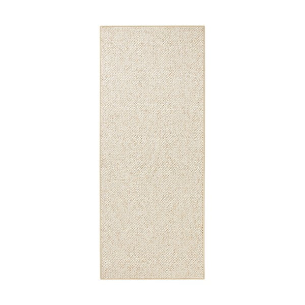 Krémovobiely behúň 80x300 cm Wolly – BT Carpet