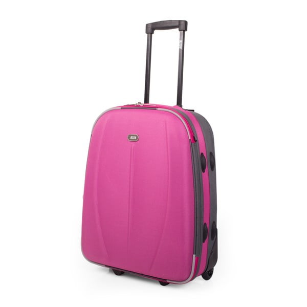 Ružový cestovný kufor na kolieskach Arsamar Martin, výška 50 cm