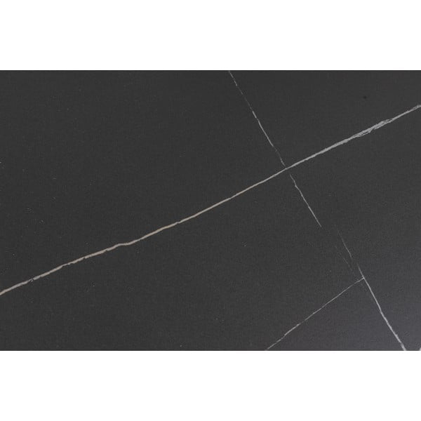 Čierny okrúhly konferenčný stolík s keramickou doskou ø 60 cm Malta – Actona-image-4