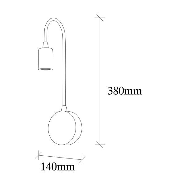 Čierne nástenné svietidlo Baston – Opviq lights-image-4