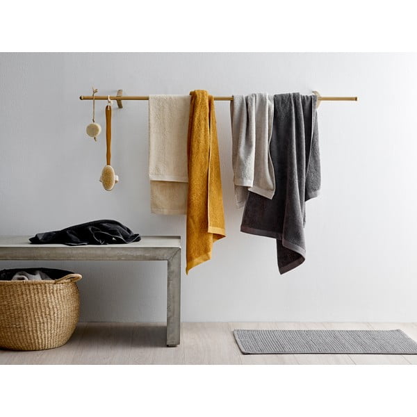 Žltý uterák z froté bavlny Södahl Golden, 100 x 50 cm-image-3