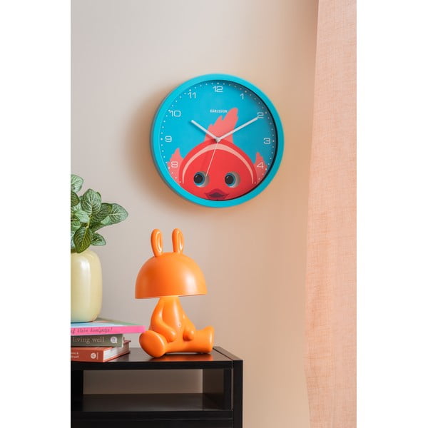 Detské hodiny ø 31 cm Peekaboo Goldfish – Karlsson-image-1