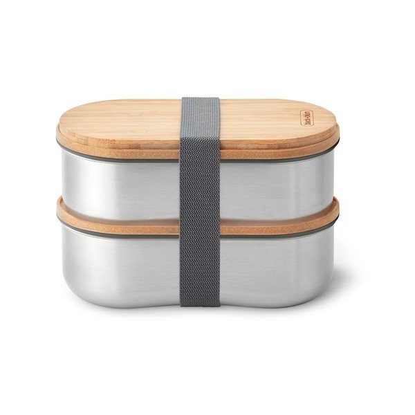 Delený desiatový box 2 ks Bento – Black + Blum