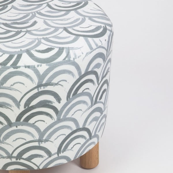 Taburet s drevenými nohami Cono Mimar, ⌀ 41 cm-image-3