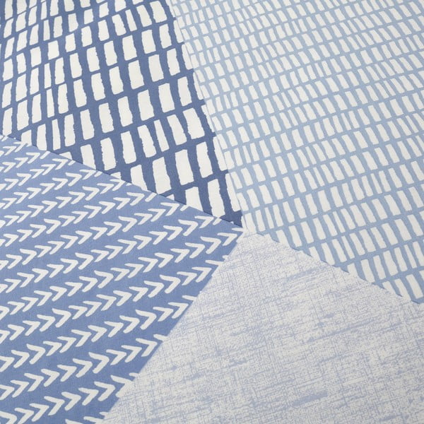 Modré obliečky 200x200 cm Larsson Geo - Catherine Lansfield-image-4