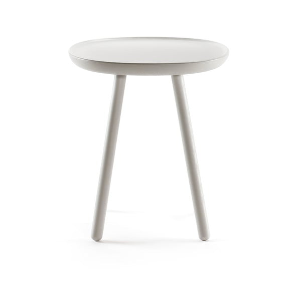 Sivý odkladací stolík z masívu EMKO Naïve, ø 45 cm-image-2