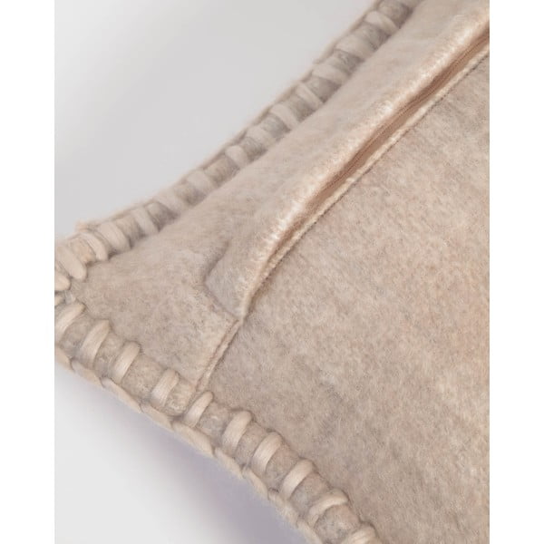 Obliečka na vankúš s prímesou vlny 30x50 cm Augustina – Kave Home-image-2