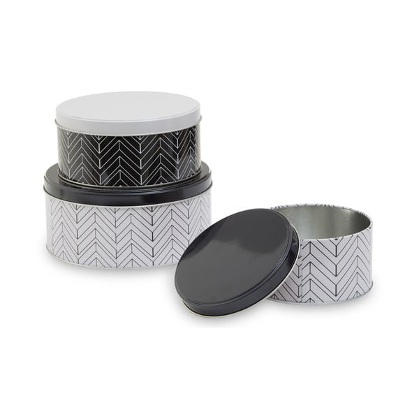 Kovové dózy v súprave 3 ks na potraviny Urban – Premier Housewares-image-4