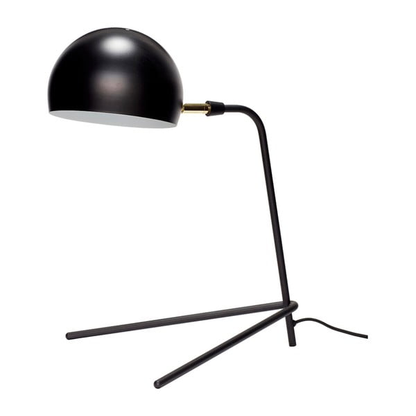 Čierna stolová lampa Hübsch Stephan