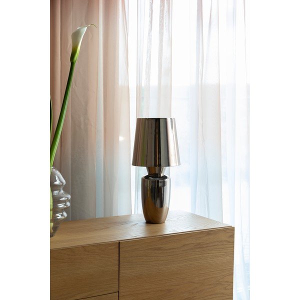 Kovová stolová lampa v striebornej farbe s kovovým tienidlom (výška  42 cm) Classy – Zuiver-image-1