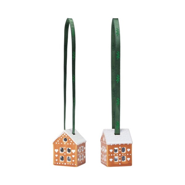 Keramické vianočné ozdoby v súprave 2 ks 5 cm Gingerbread – Kähler Design-image-2