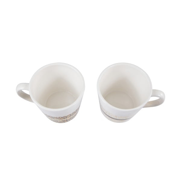 Hrnčeky z kameniny v bielo-zlatej farbe v súprave 2 ks 300 ml London – Premier Housewares-image-4