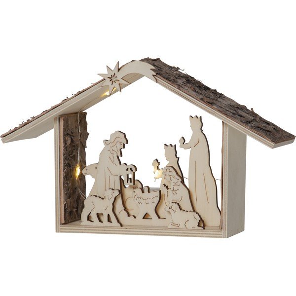 Hnedá svetelná dekorácia s vianočným motívom Yuletide – Star Trading-image-2