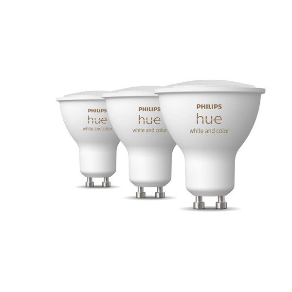 LED žiarovky v súprave 3 ks GU10, 6 W White and color ambiance – Philips Hue