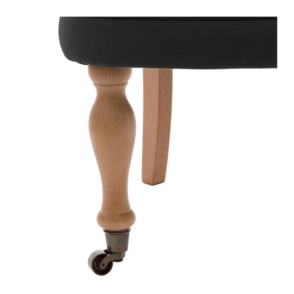 Čierna stolička s kolieskami Vivonita Maggi-image-1