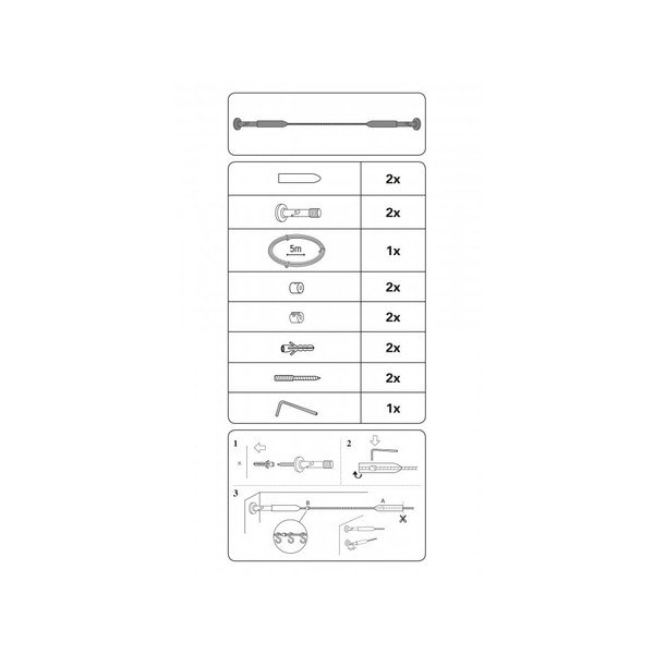 Napínacia lanová súprava Race – Gardinia-image-2