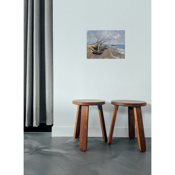 Reprodukcia obrazu Vincenta van Gogha - Fishing Boats on the Beach at Les Saintes-Maries-de la Mer, 40 × 30 cm-image-1