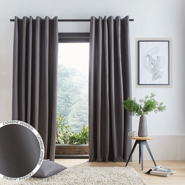 Sivé závesy v súprave 2 ks 229x168 cm Pinsonic - Catherine Lansfield-image-4