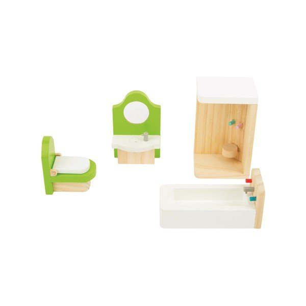 Set dreveného nábytku pre bábiky Legler Bathroom-image-1